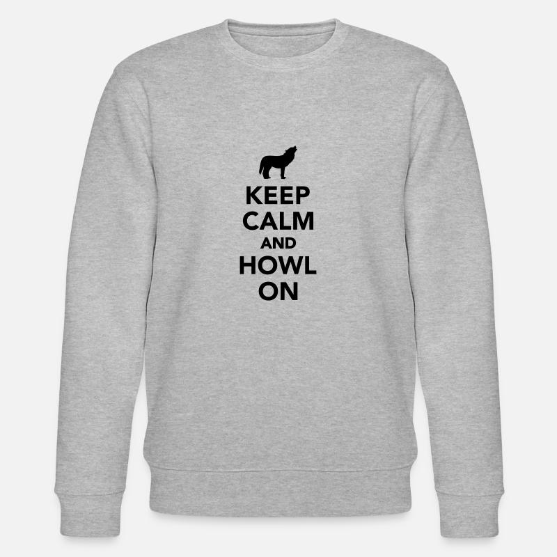 Wolf - Stanley/Stella Unisex Bio-Sweatshirt CHANGER  - Grau meliert