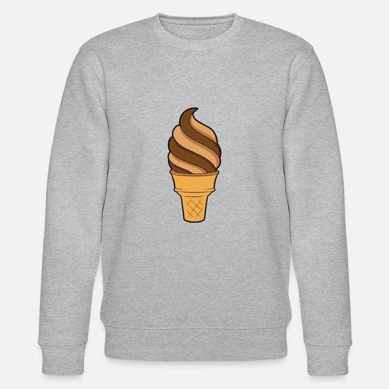 Softeis Eiscreme - Stanley/Stella Unisex Bio-Sweatshirt CHANGER  - Grau meliert