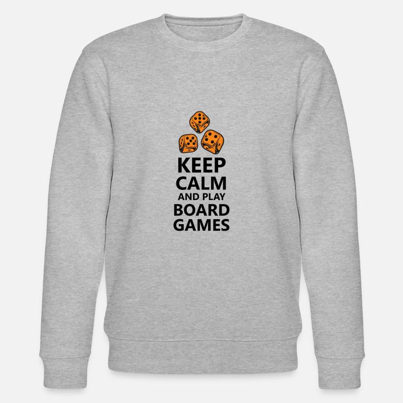 boardgame chess backgammon game night - Stanley/Stella Unisex Bio-Sweatshirt CHANGER  - Grau meliert