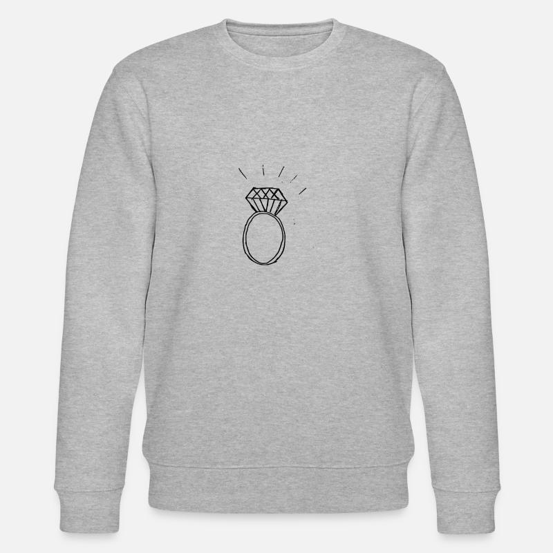 diamantring - Stanley/Stella Unisex Bio-Sweatshirt CHANGER  - Grau meliert