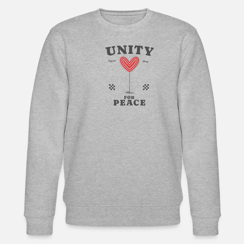Unity for Peace - Stanley/Stella Unisex Bio-Sweatshirt CHANGER  - Grau meliert
