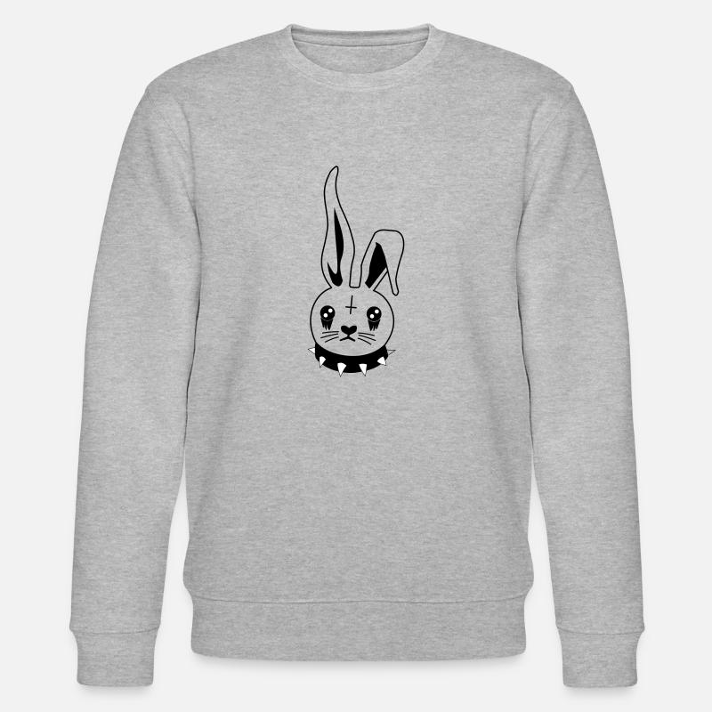 Emo Hase - Stanley/Stella Unisex Bio-Sweatshirt CHANGER  - Grau meliert