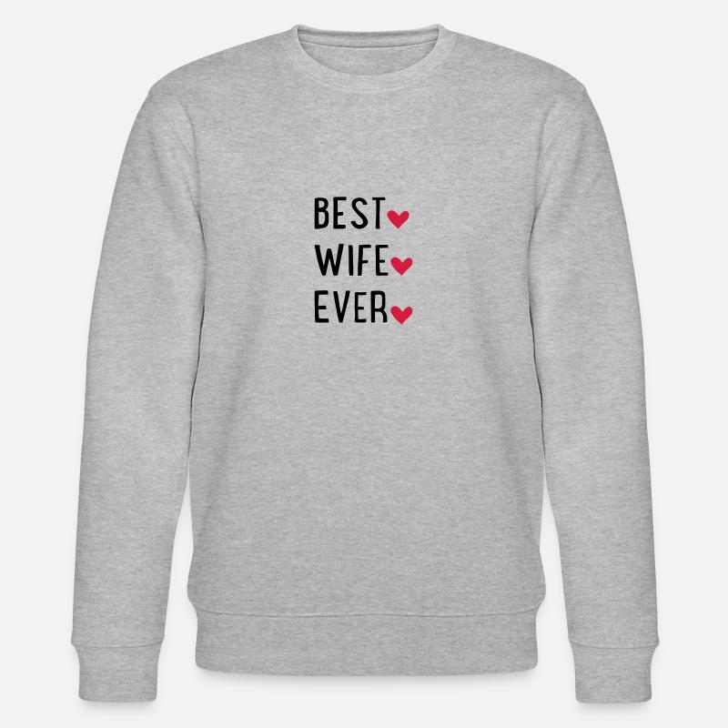 Ehefrau - Stanley/Stella Unisex Bio-Sweatshirt CHANGER  - Grau meliert