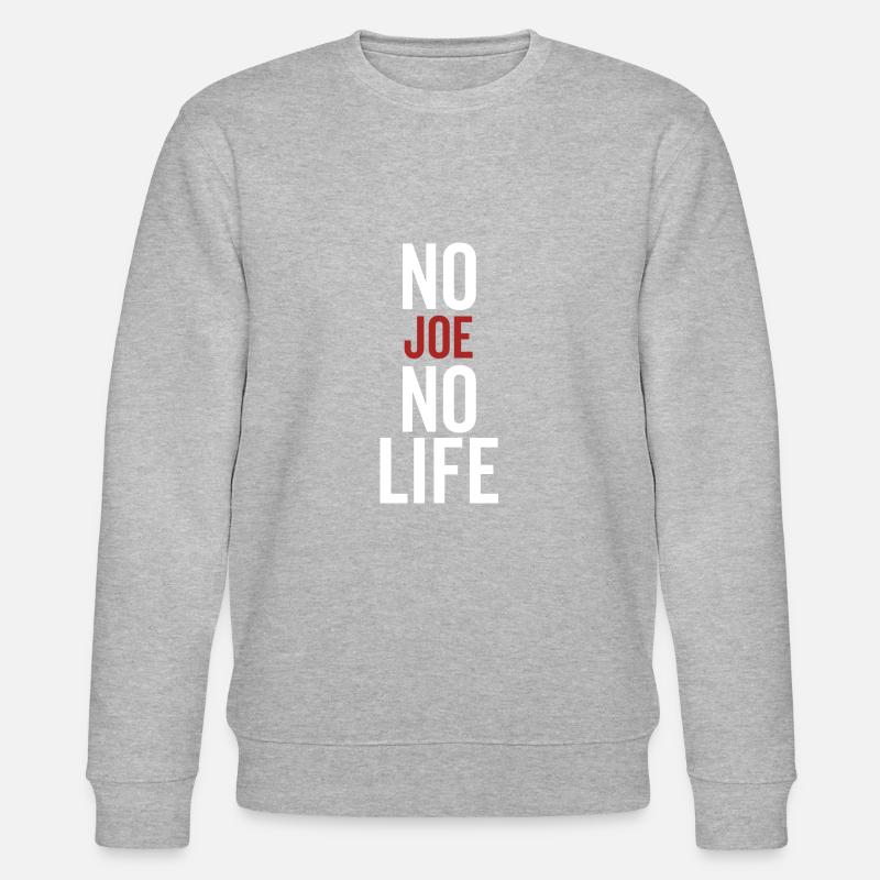 No Joe No Life - Stanley/Stella Unisex Bio-Sweatshirt CHANGER - Grau meliert