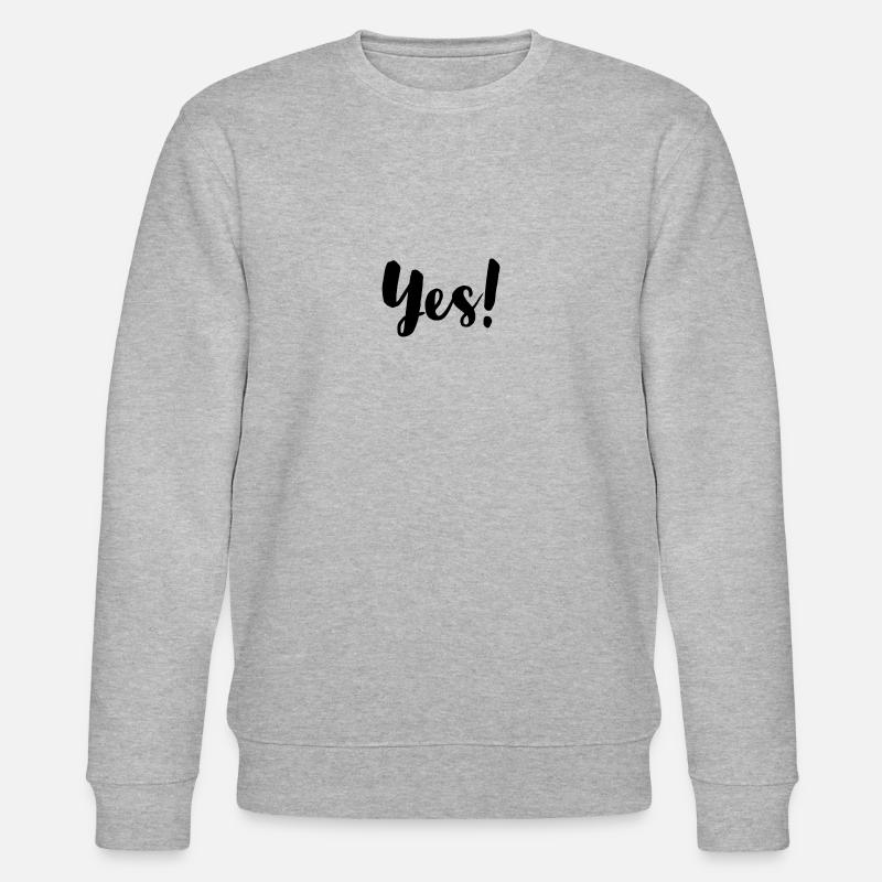 Yes! - Stanley/Stella Unisex Bio-Sweatshirt CHANGER  - Grau meliert