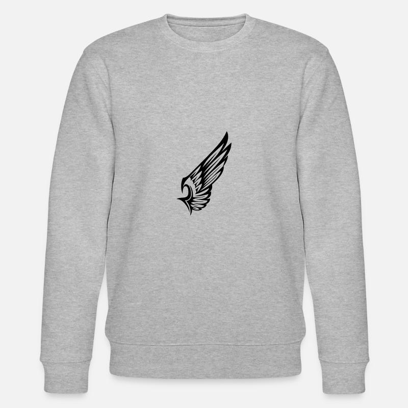 flügel - Stanley/Stella Unisex Bio-Sweatshirt CHANGER  - Grau meliert