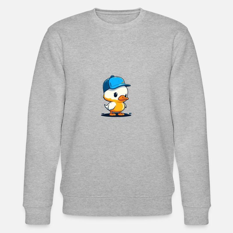 Cute duck3 - Stanley/Stella CHANGER Unisex Organic Sweatshirt - heather grey