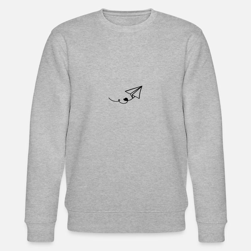 Herzensbrief - Herz-Brief - Stanley/Stella Unisex Bio-Sweatshirt CHANGER  - Grau meliert