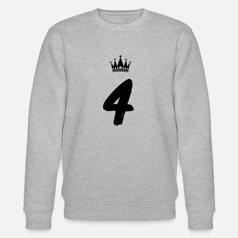 4 Krone - Stanley/Stella Unisex Bio-Sweatshirt CHANGER - Grau meliert