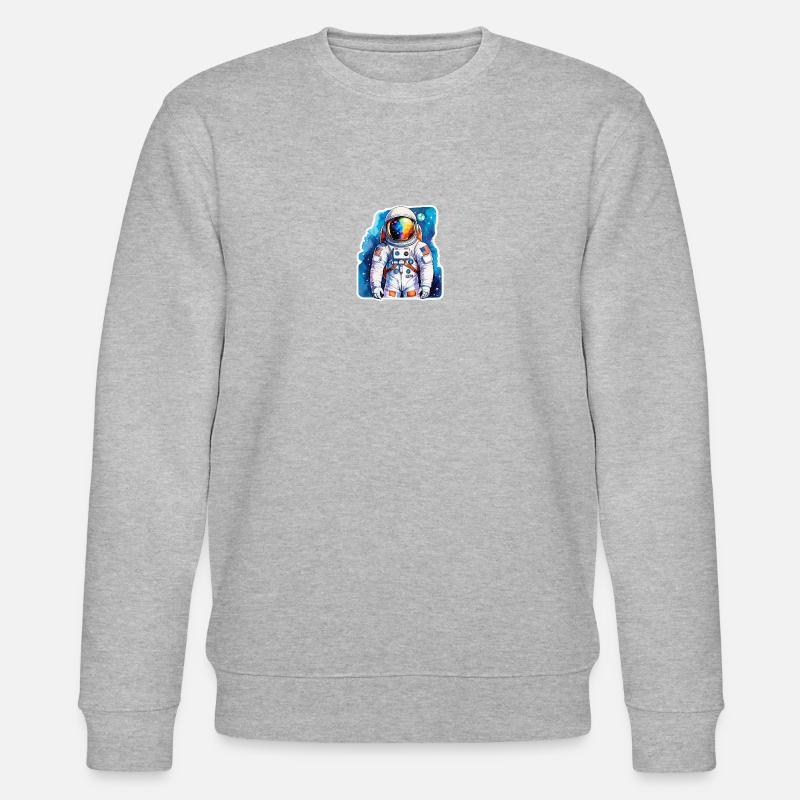 Aquarelle d’astronaute Aquarelle - Sweat bio CHANGER Stanley/Stella Unisexe - gris chiné