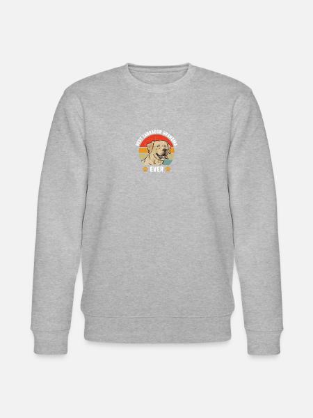 Yellow Labrador Retriever - Stanley/Stella CHANGER Unisex Organic Sweatshirt - heather grey