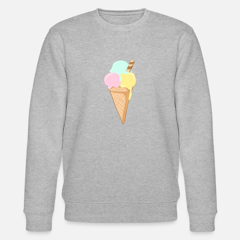 Ice Cream - Stanley/Stella Unisex Bio-Sweatshirt CHANGER  - Grau meliert