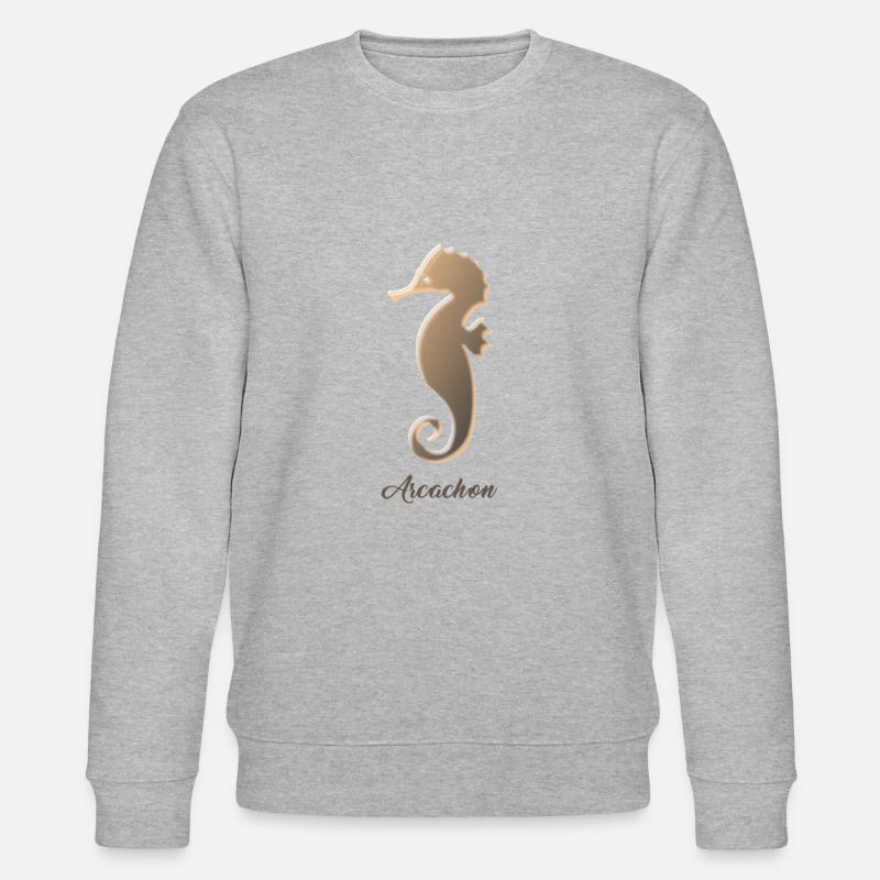 Seepferdchen - Stanley/Stella Unisex Bio-Sweatshirt CHANGER  - Grau meliert