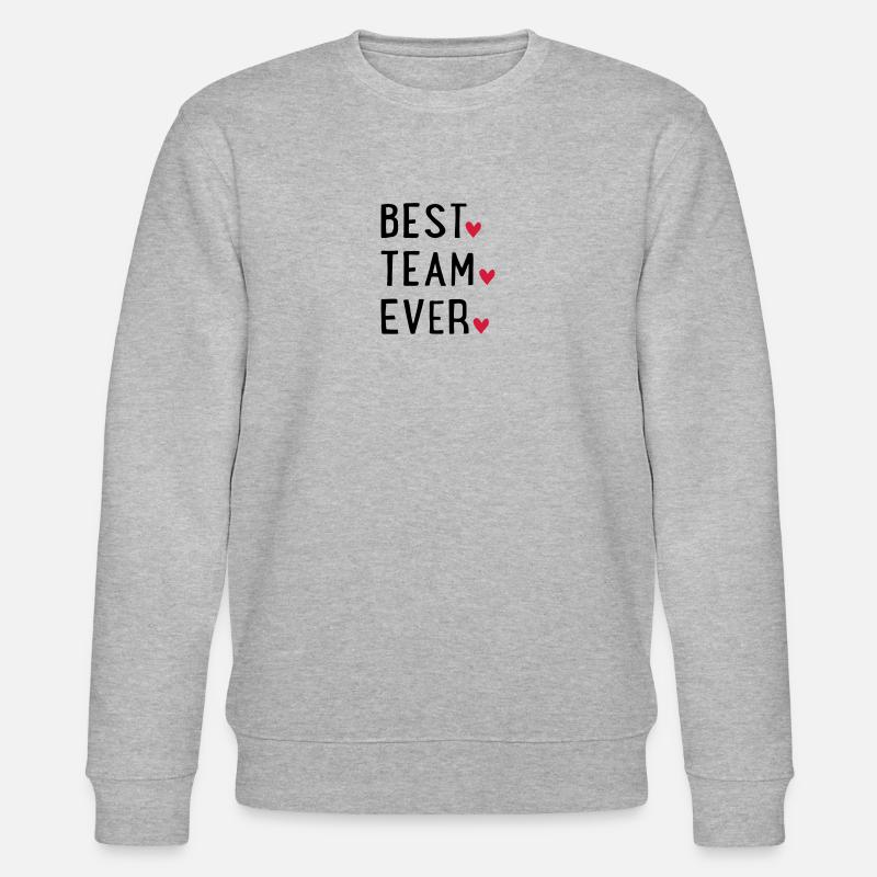 BESTTEAMEVER - Stanley/Stella CHANGER Unisex Organic Sweatshirt - heather grey