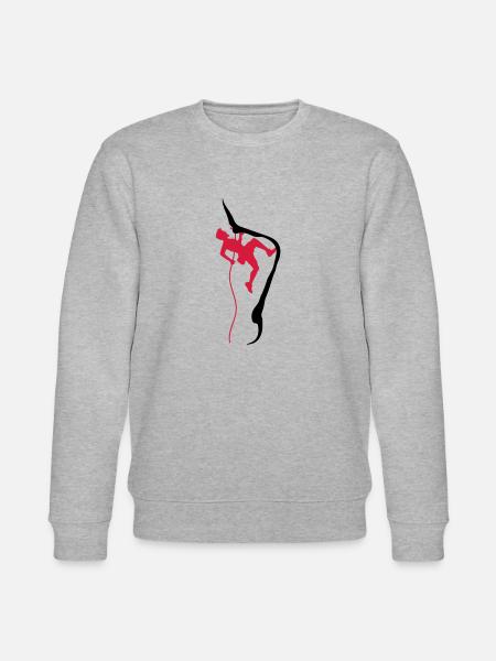Climbing rope climber - Stanley/Stella CHANGER Unisex Organic Sweatshirt - heather grey
