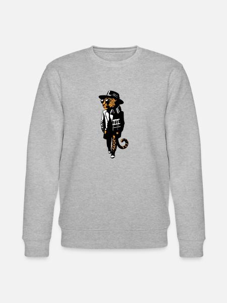 Leopard dandy - Stanley/Stella CHANGER Unisex Organic Sweatshirt - heather grey