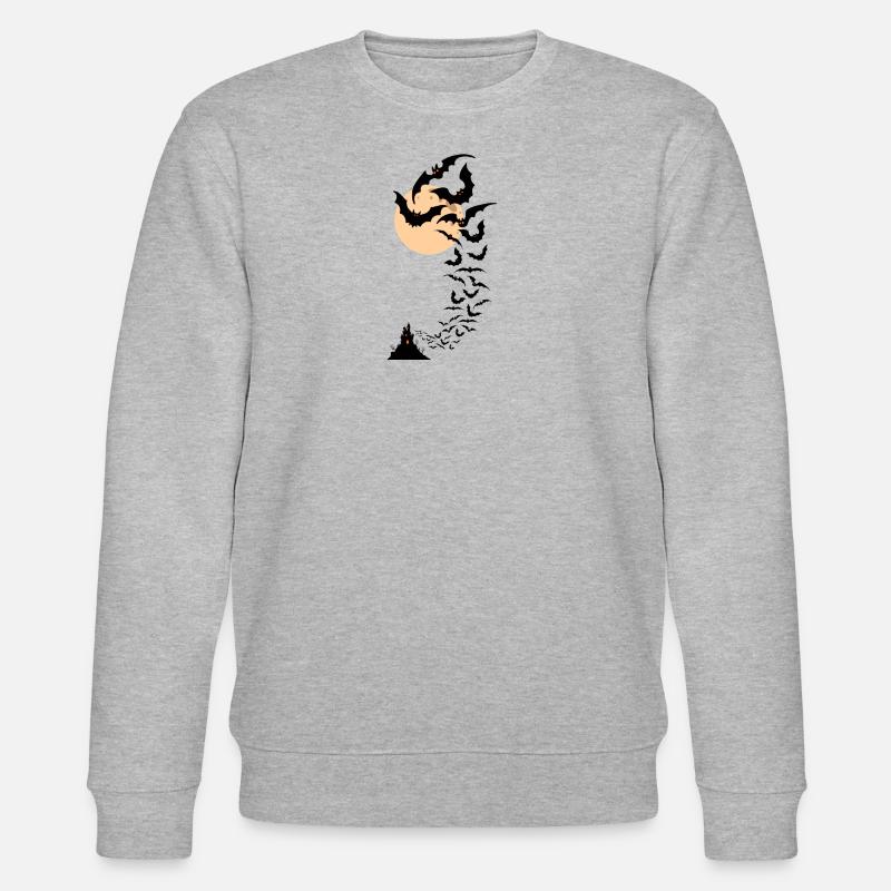 Halloween bats - Stanley/Stella Unisex Bio-Sweatshirt CHANGER  - Grau meliert