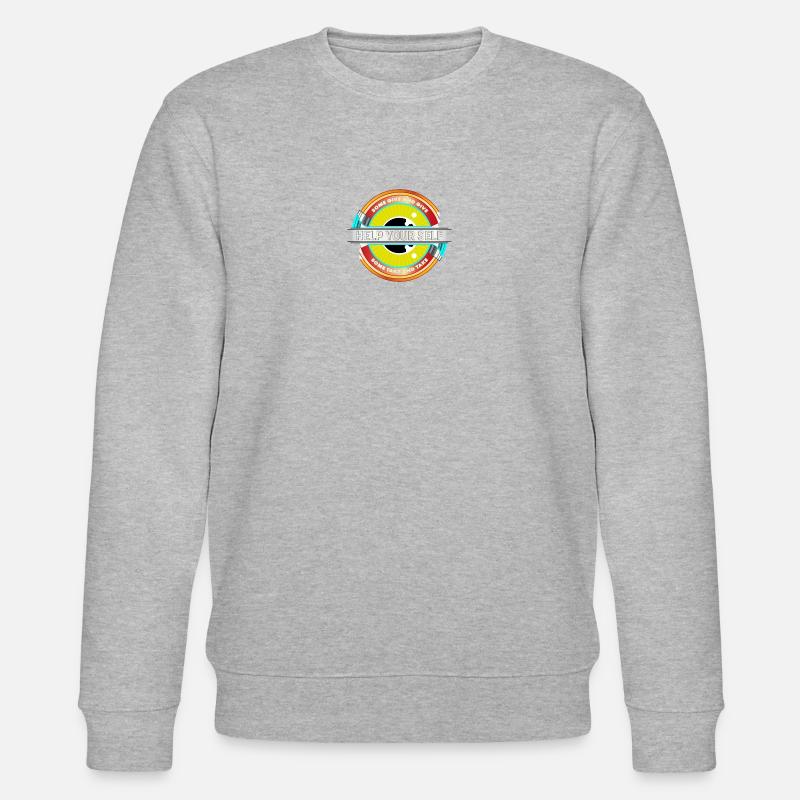 Help Your Self - Stanley/Stella Unisex Bio-Sweatshirt CHANGER  - Grau meliert