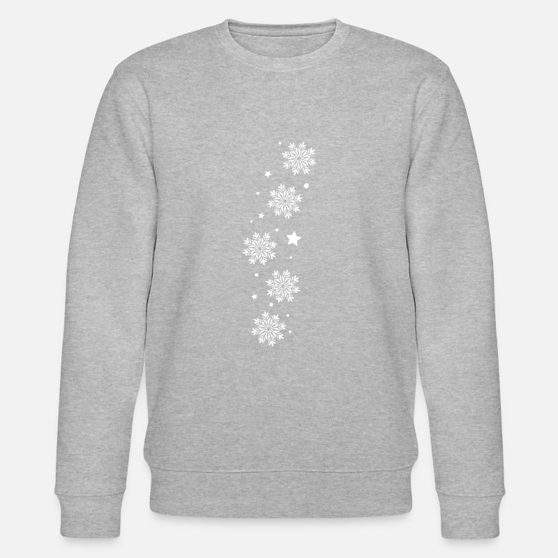 Flocon De Neige, Hiver, Neige - Sweat bio CHANGER Stanley/Stella Unisexe - gris chiné