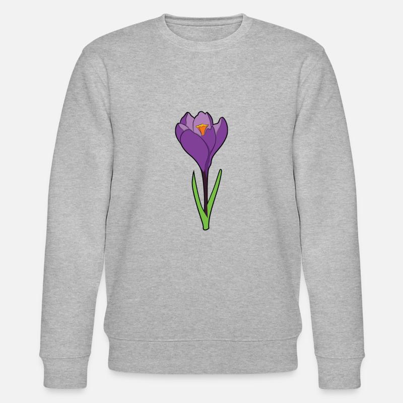 Crocus crocus - Stanley/Stella CHANGER Unisex Organic Sweatshirt - heather grey