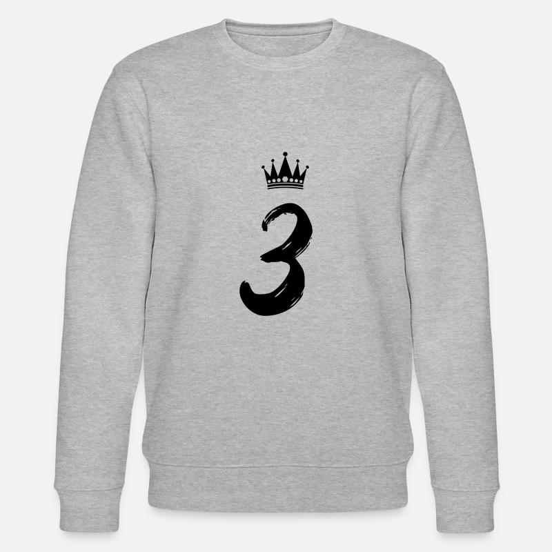 3 Couronne - Sweat bio CHANGER Stanley/Stella Unisexe - gris chiné