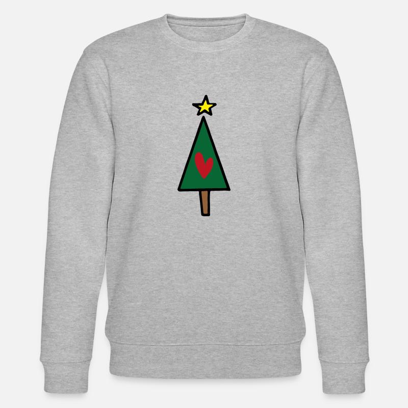 Weihnachtsbaum - Stanley/Stella Unisex Bio-Sweatshirt CHANGER  - Grau meliert