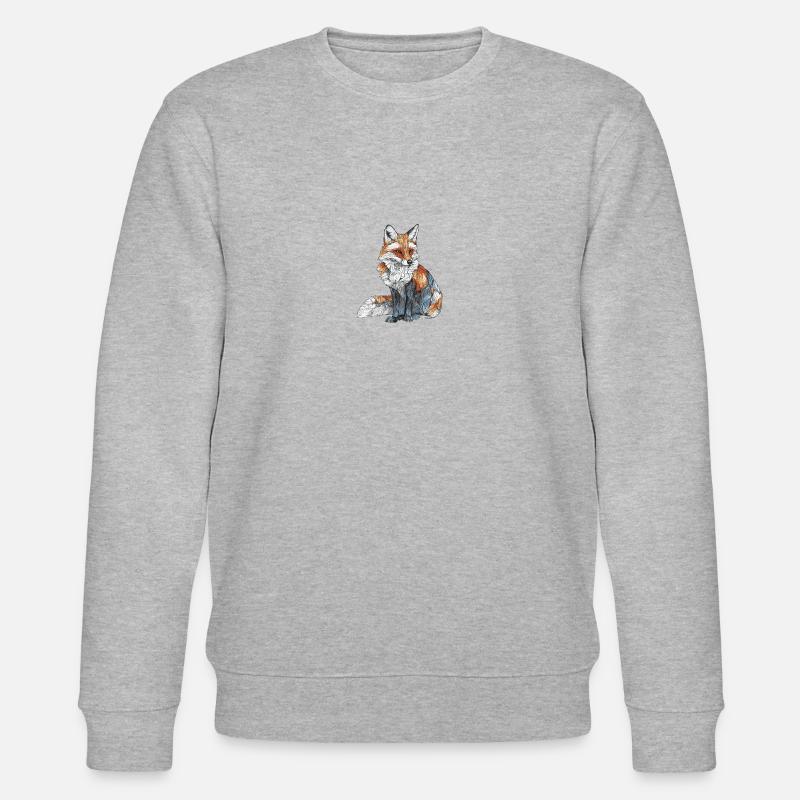 Fuchs - Stanley/Stella Unisex Bio-Sweatshirt CHANGER  - Grau meliert