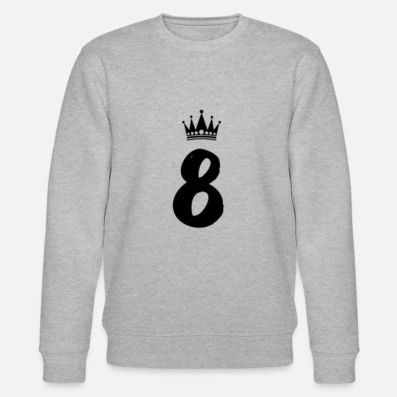 8 Couronne - Sweat bio CHANGER Stanley/Stella Unisexe - gris chiné