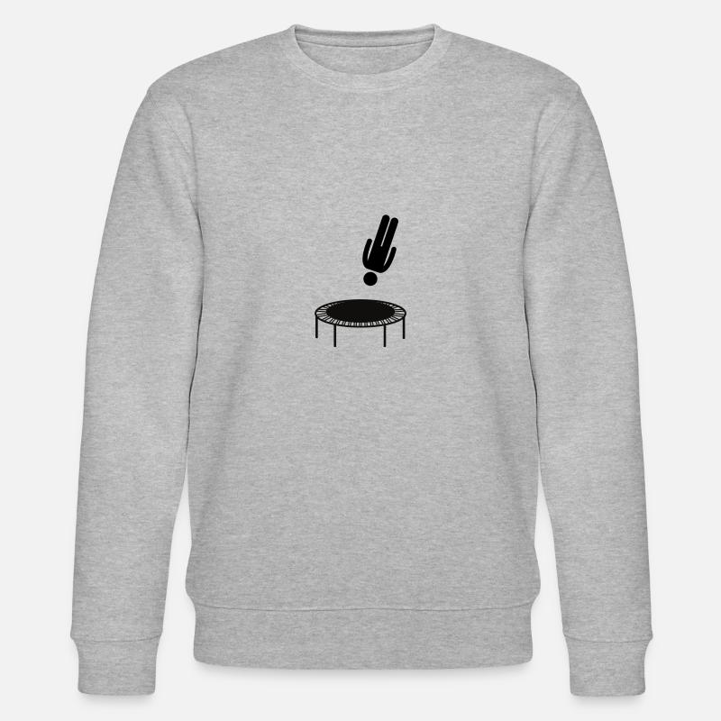 Trampoline saut de trampoline cadeau - Sweat bio CHANGER Stanley/Stella Unisexe - gris chiné