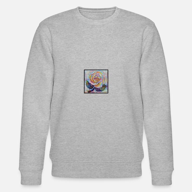 White Rose - Stanley/Stella Unisex Bio-Sweatshirt CHANGER  - Grau meliert