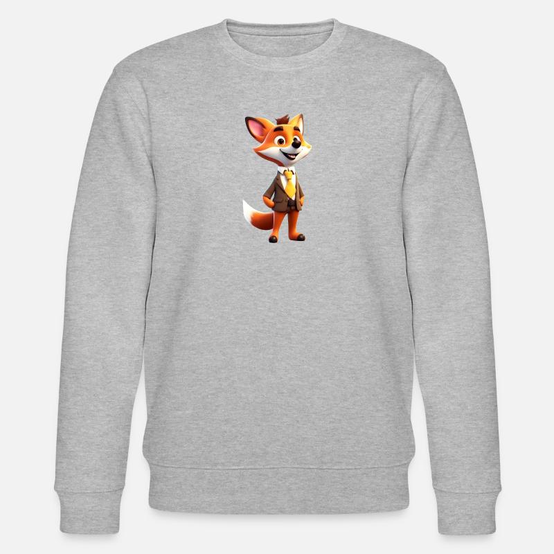 Renard élégant - Sweat bio CHANGER Stanley/Stella Unisexe - gris chiné