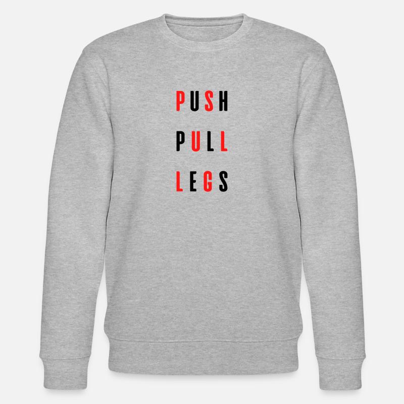 PUSH PULL LEGS - Sweat bio CHANGER Stanley/Stella Unisexe - gris chiné
