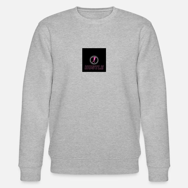 Hustle pink black - Stanley/Stella Unisex Bio-Sweatshirt CHANGER  - Grau meliert