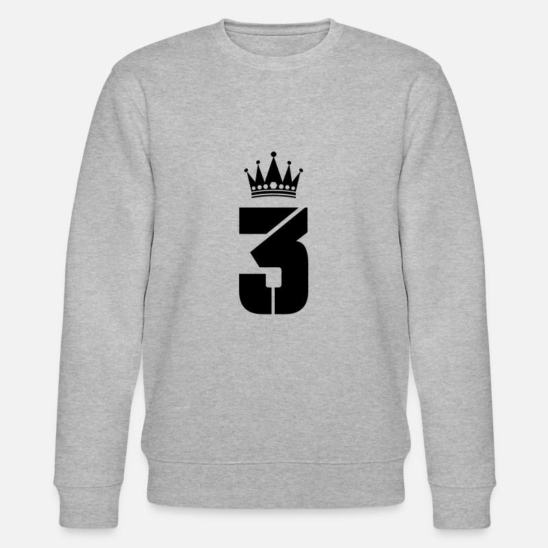 3 crown - Stanley/Stella CHANGER Unisex Organic Sweatshirt - heather grey