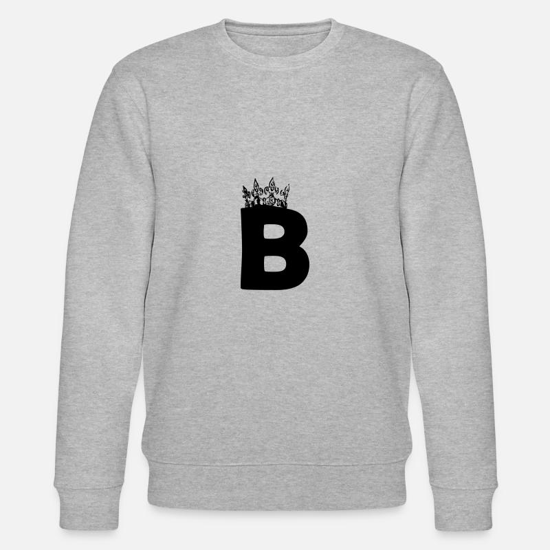 couronne B - Sweat bio CHANGER Stanley/Stella Unisexe - gris chiné