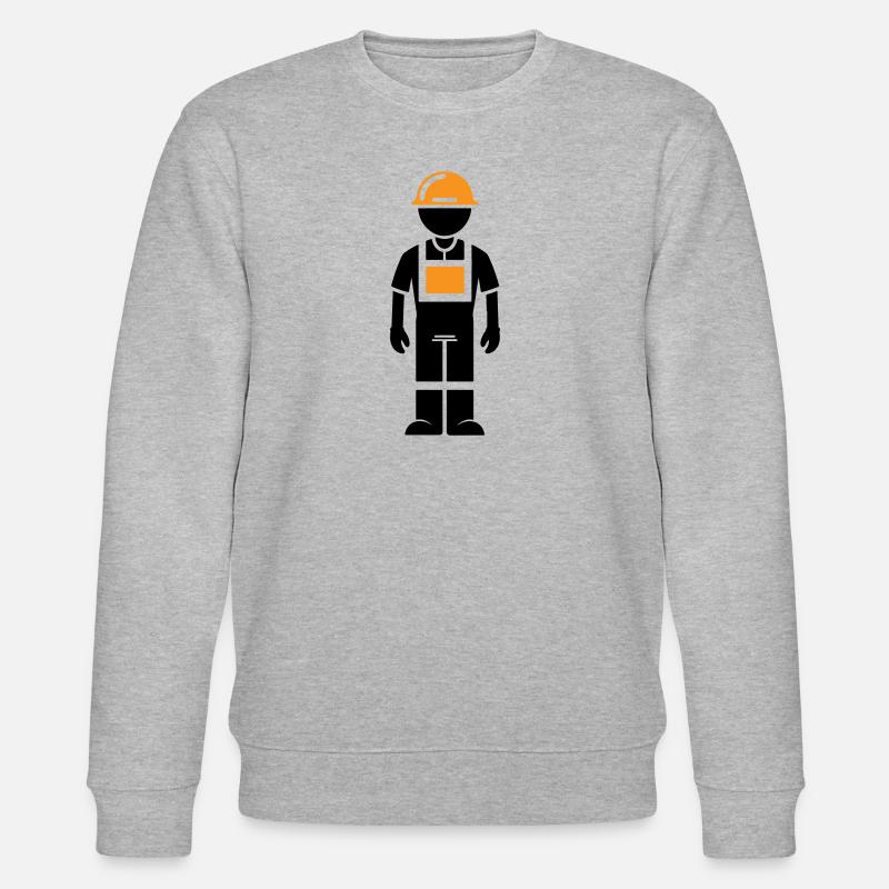 Construction worker - Stanley/Stella CHANGER Unisex Organic Sweatshirt - heather grey