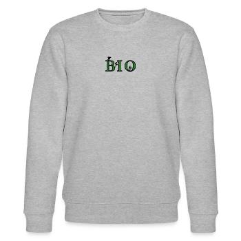 Organic LOGO - Stanley/Stella CHANGER Unisex Organic Sweatshirt - heather grey - Front - Nik (191cm) & Marisol (170cm)