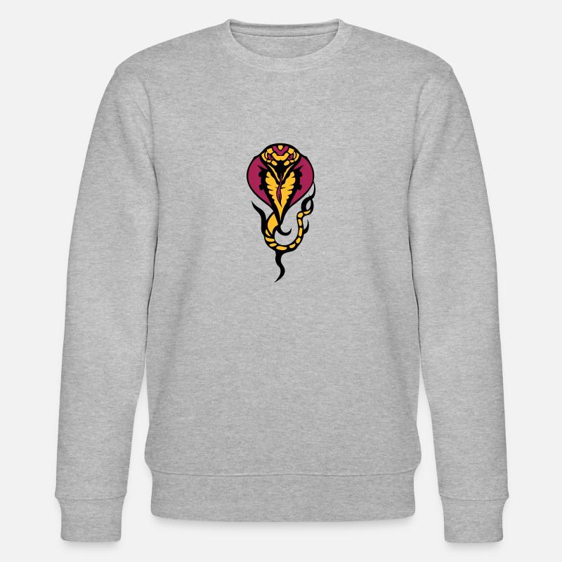 serpent cobra 96 - Sweat bio CHANGER Stanley/Stella Unisexe - gris chiné