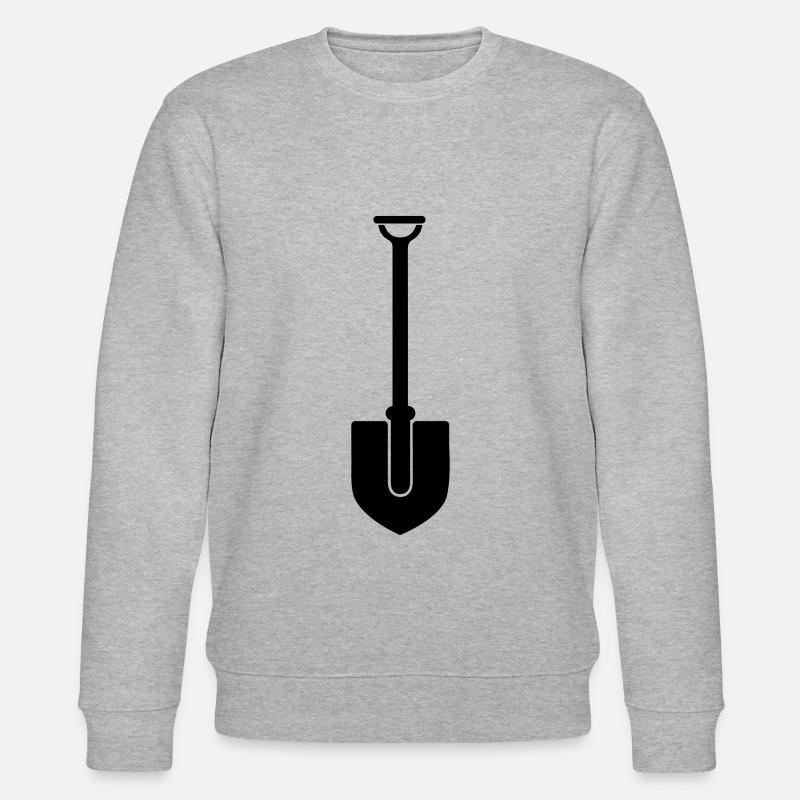 Schaufel icon Silhouette - Stanley/Stella Unisex Bio-Sweatshirt CHANGER  - Grau meliert