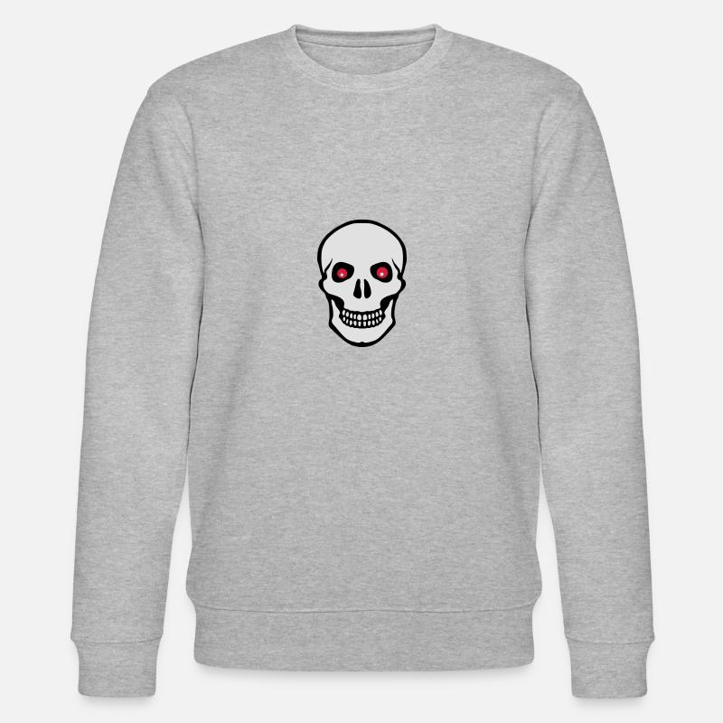 Totenkopf - Stanley/Stella Unisex Bio-Sweatshirt CHANGER - Grau meliert