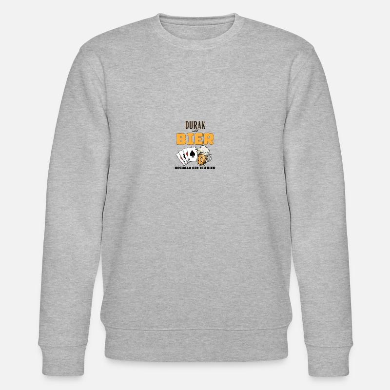 Durak und Bier - Stanley/Stella Unisex Bio-Sweatshirt CHANGER  - Grau meliert