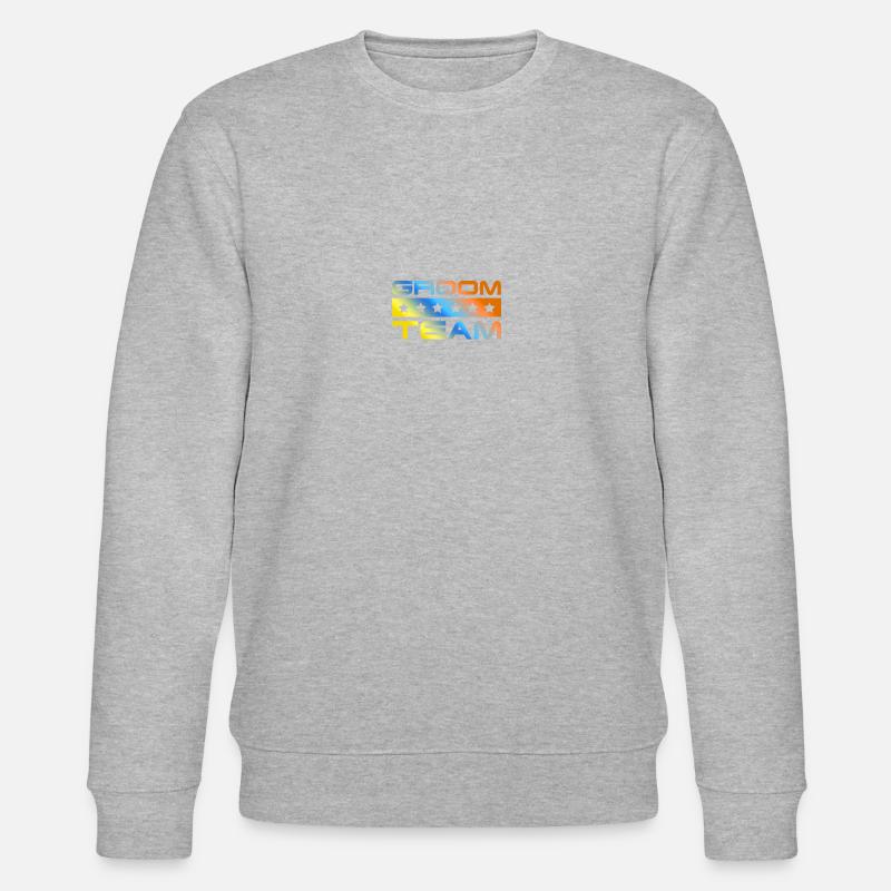 Groom Crew Bunt - Stanley/Stella Unisex Bio-Sweatshirt CHANGER  - Grau meliert