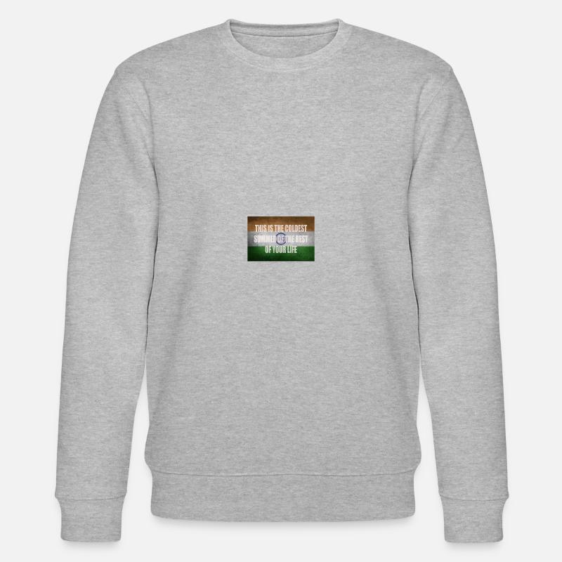 Klimaschutz Sprüche Geschenkidee - Stanley/Stella Unisex Bio-Sweatshirt CHANGER  - Grau meliert
