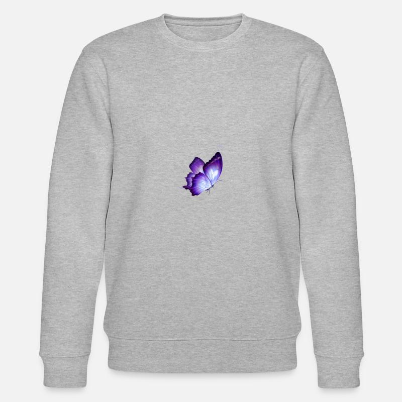 Schmetterling - Stanley/Stella Unisex Bio-Sweatshirt CHANGER  - Grau meliert