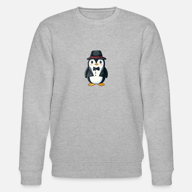 Mignon agent pingouin - Sweat bio CHANGER Stanley/Stella Unisexe - gris chiné