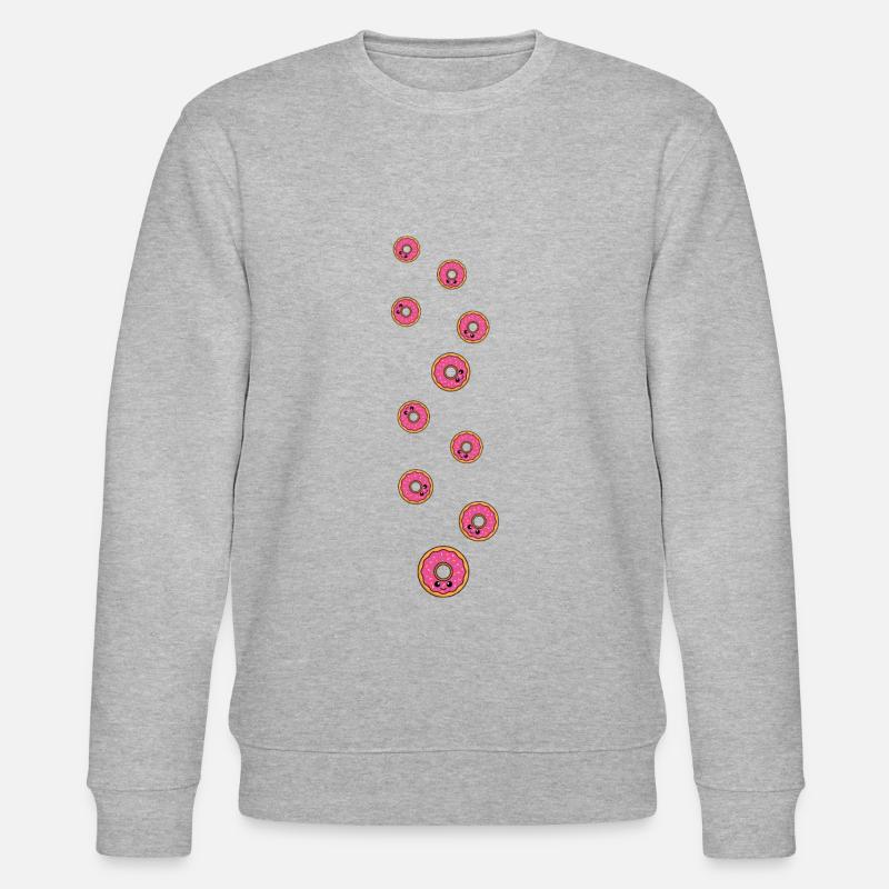 Donut Comic - Stanley/Stella CHANGER Unisex Organic Sweatshirt - heather grey