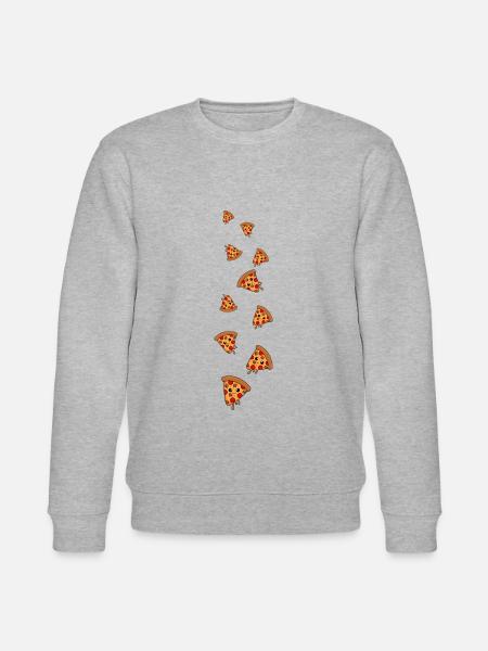Pizza Comic - Stanley/Stella CHANGER Unisex Organic Sweatshirt - heather grey