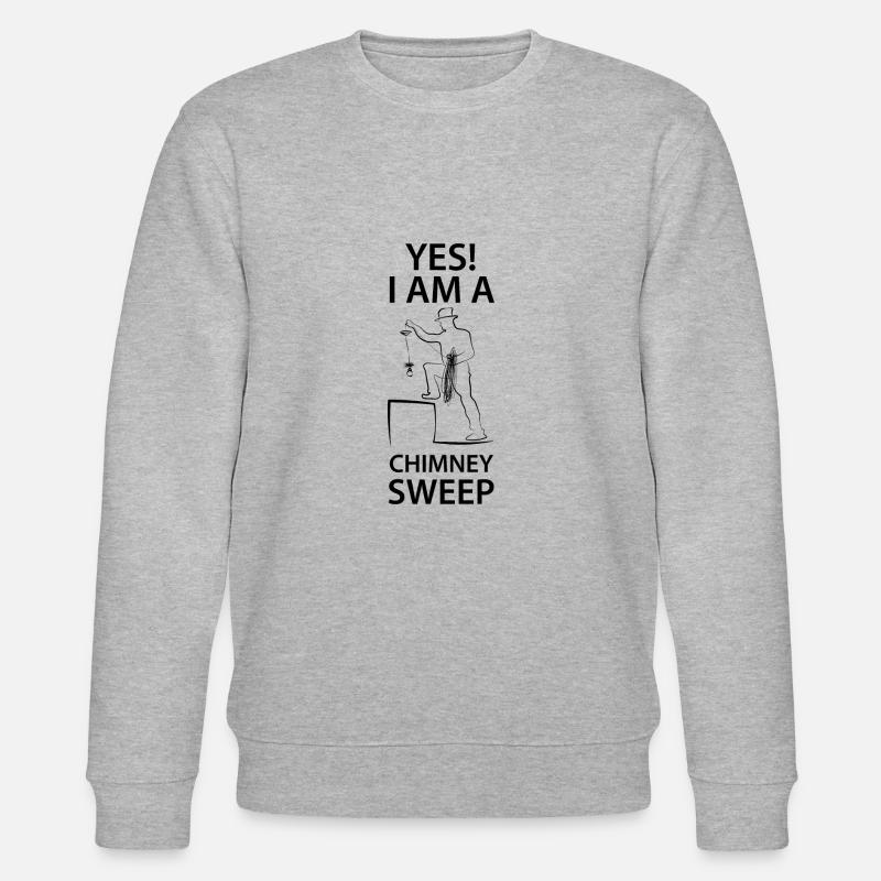Schornsteinfeger Schlotfeger - Stanley/Stella Unisex Bio-Sweatshirt CHANGER  - Grau meliert