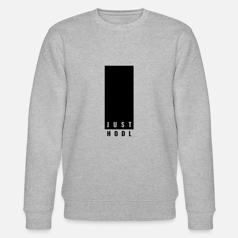 Just HODL - Stanley/Stella Unisex Bio-Sweatshirt CHANGER  - Grau meliert