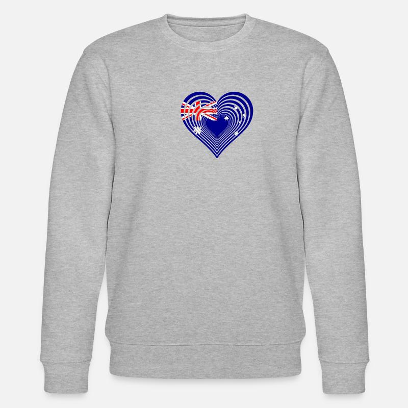 Australien - Australia - Stanley/Stella Unisex Bio-Sweatshirt CHANGER - Grau meliert